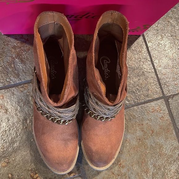 Candie’s Cacuracotan Brown Booties- Size 7 🤎🍂🤠 - Picture 11 of 16
